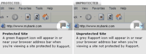 green and grey address bar icons showing protected and unprotected sites